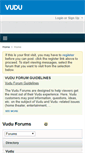 Mobile Screenshot of forum.vudu.com