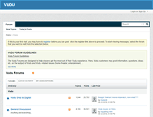 Tablet Screenshot of forum.vudu.com